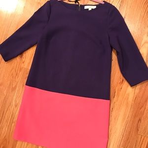 Loft colorblock spring dress sz 8